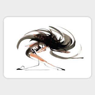 Ballerina Dance Drawing Sticker